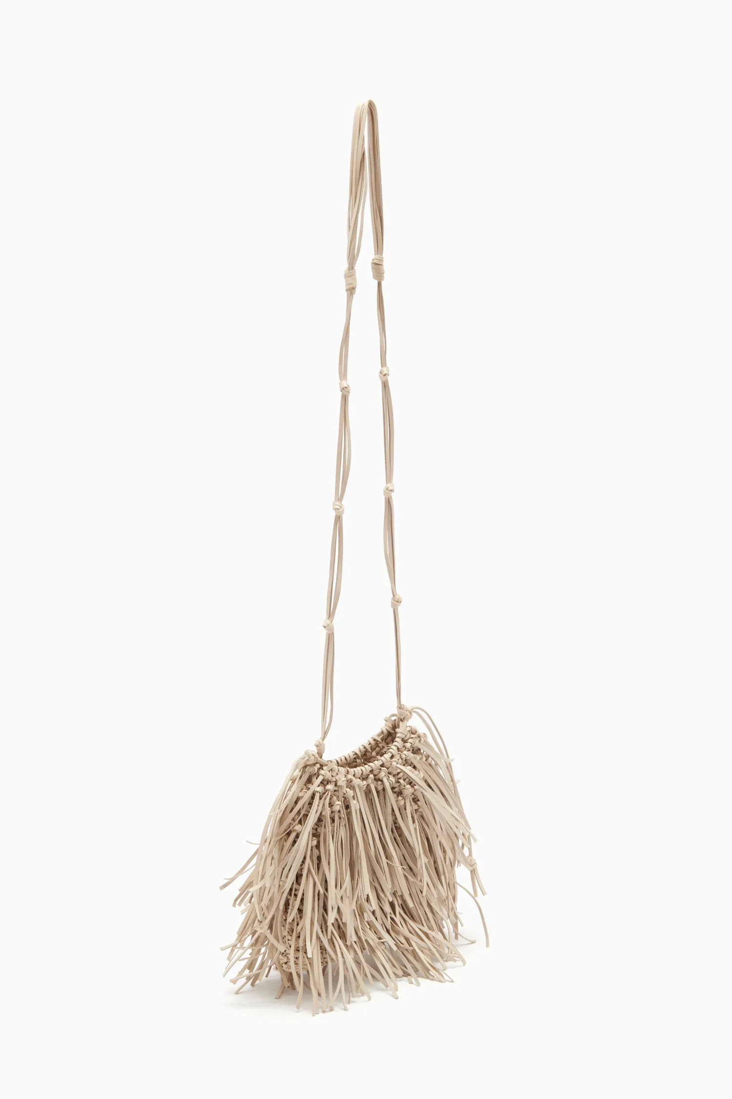 Valeria Fringe Crossbody - Alabaster