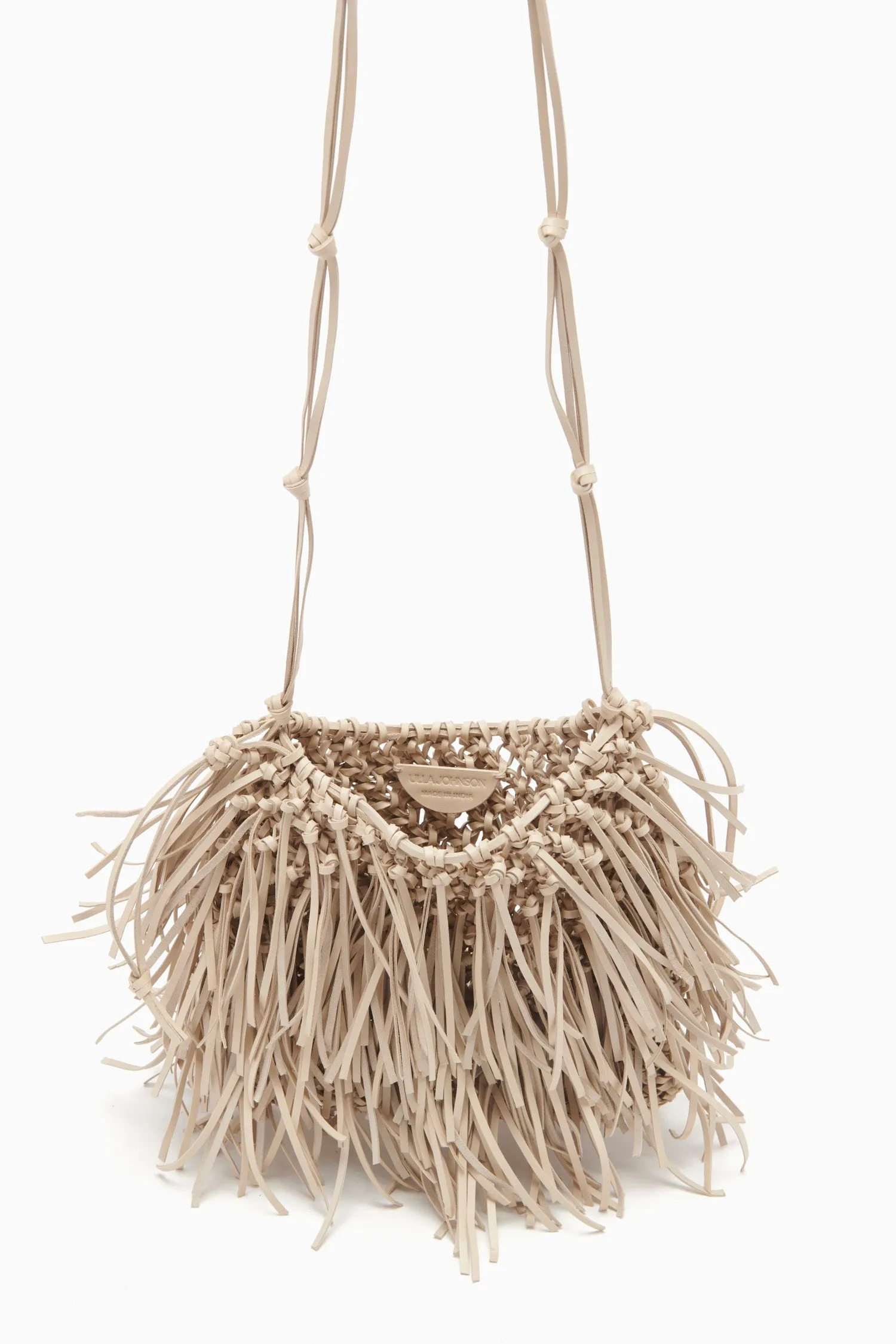 Valeria Fringe Crossbody - Alabaster