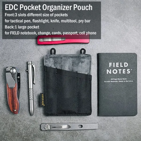 VE6 EDC Tool Pouch, Slim Pocket Organizer Pouch