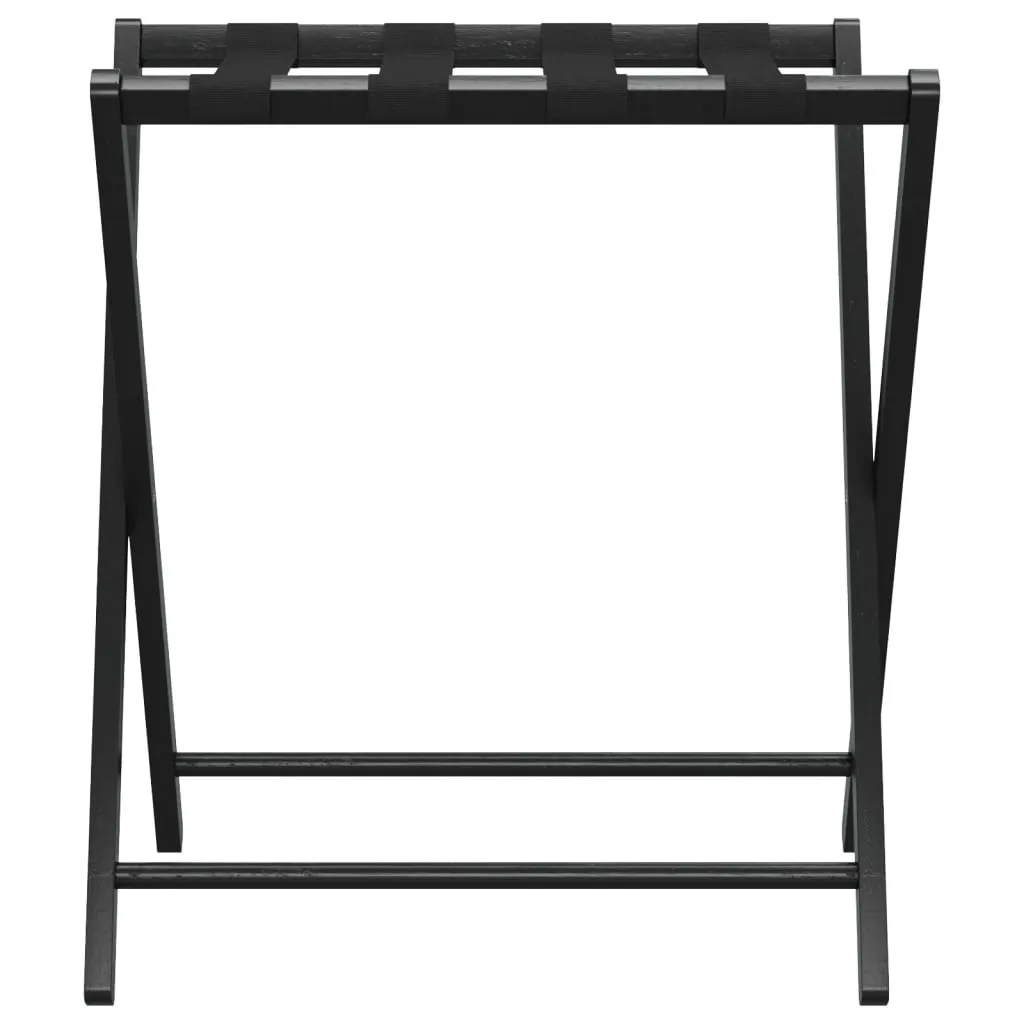 vidaXL Luggage Rack Black 68.5x38x58 cm Bamboo