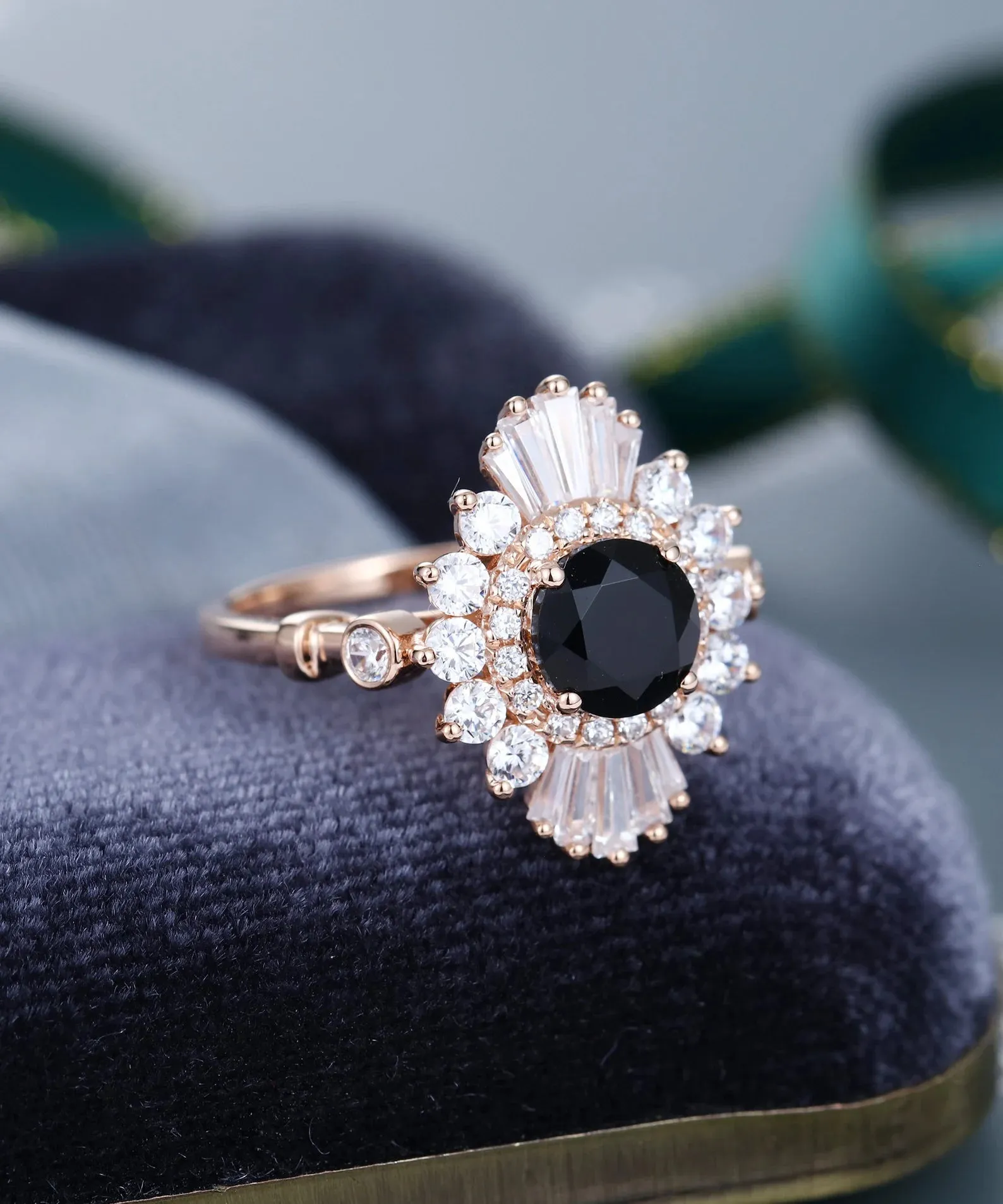 Vintage Black Onyx Ring