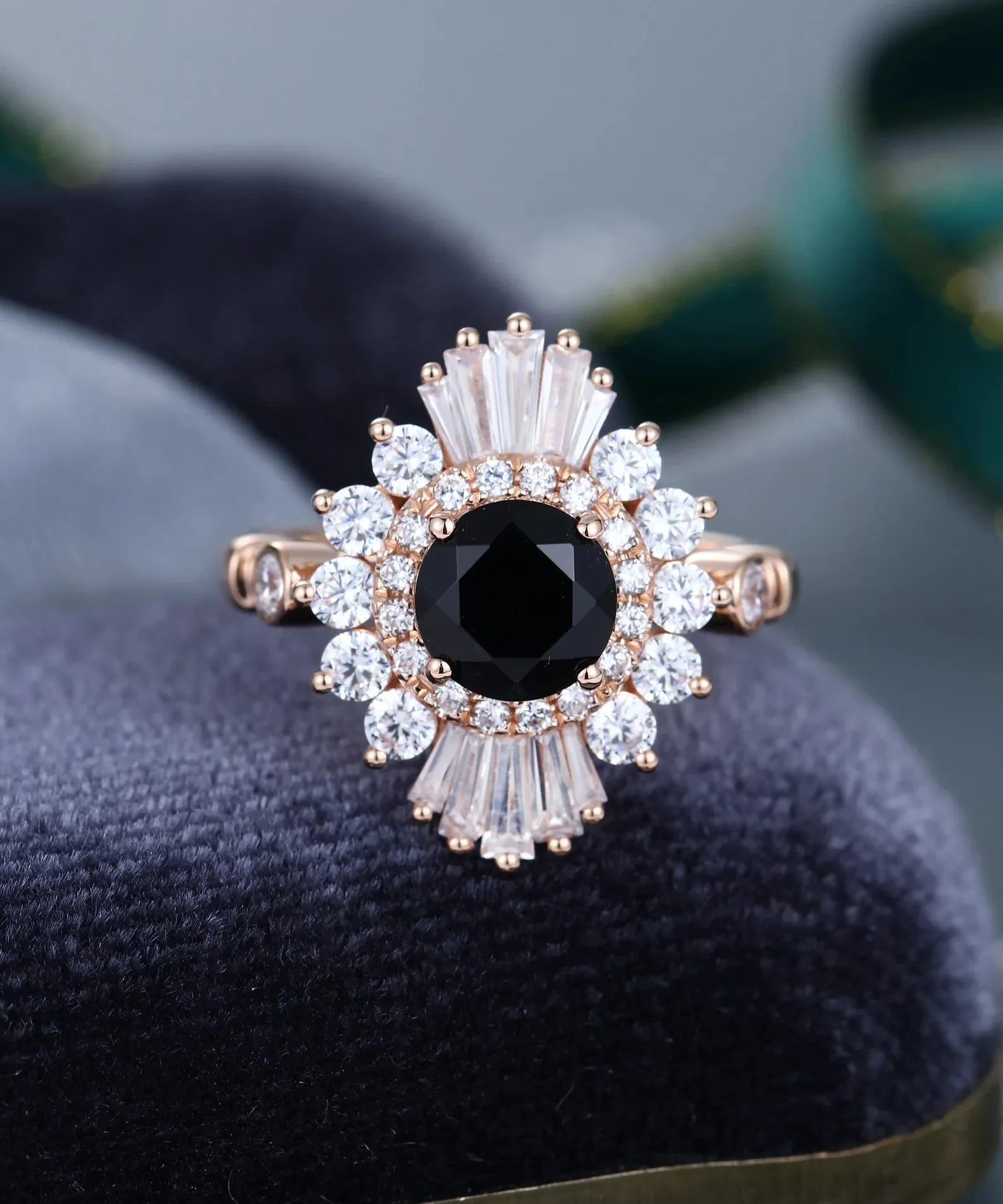 Vintage Black Onyx Ring