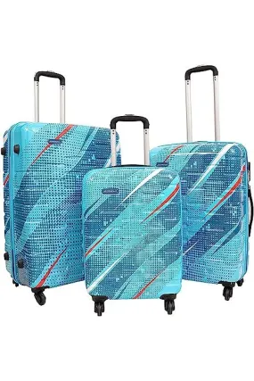 VIP Radiance Printed 4 Wheel Cabin Suitcase 30x51x75cm Blue