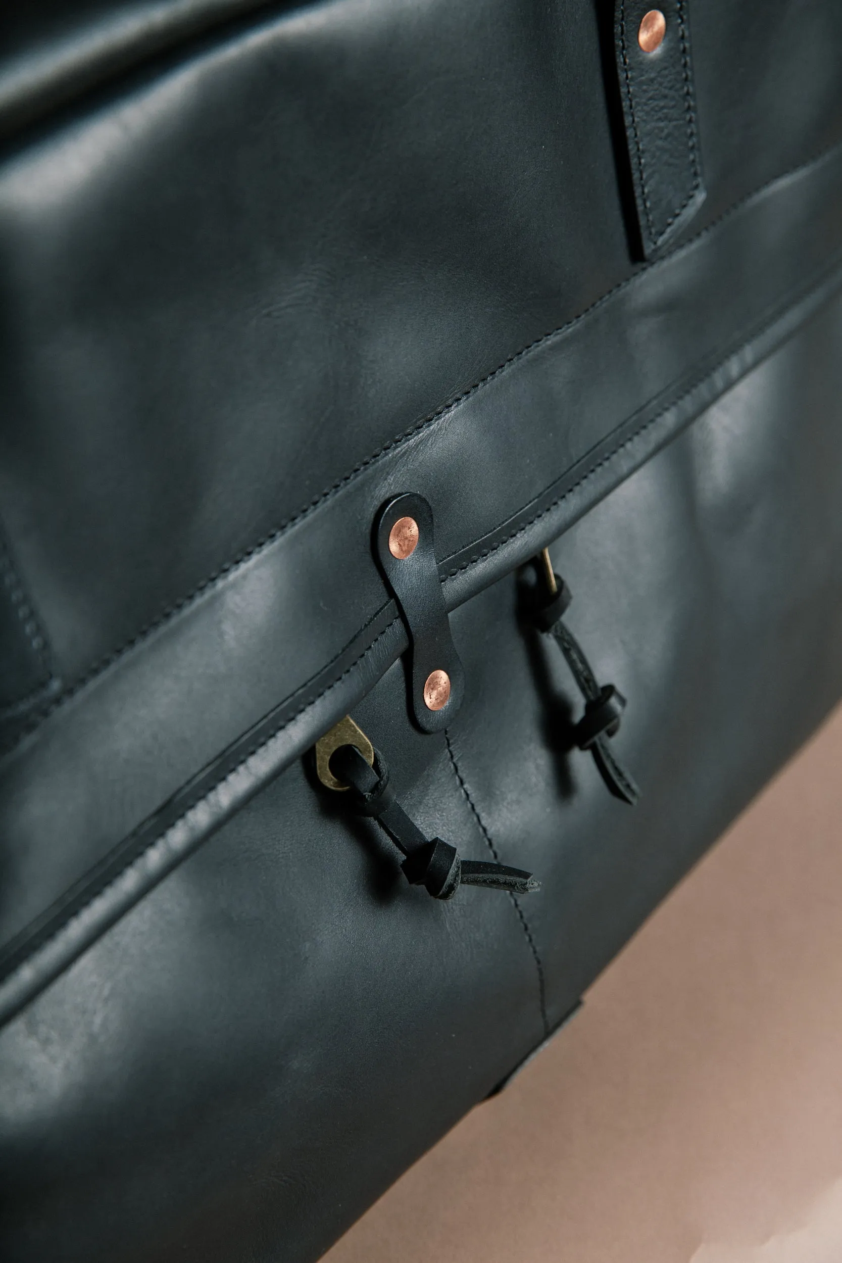 Weekender Duffle - Horween Black Essex