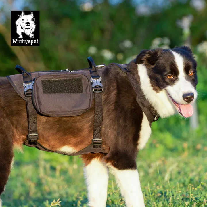 Whinhyepet Military Harness Black M