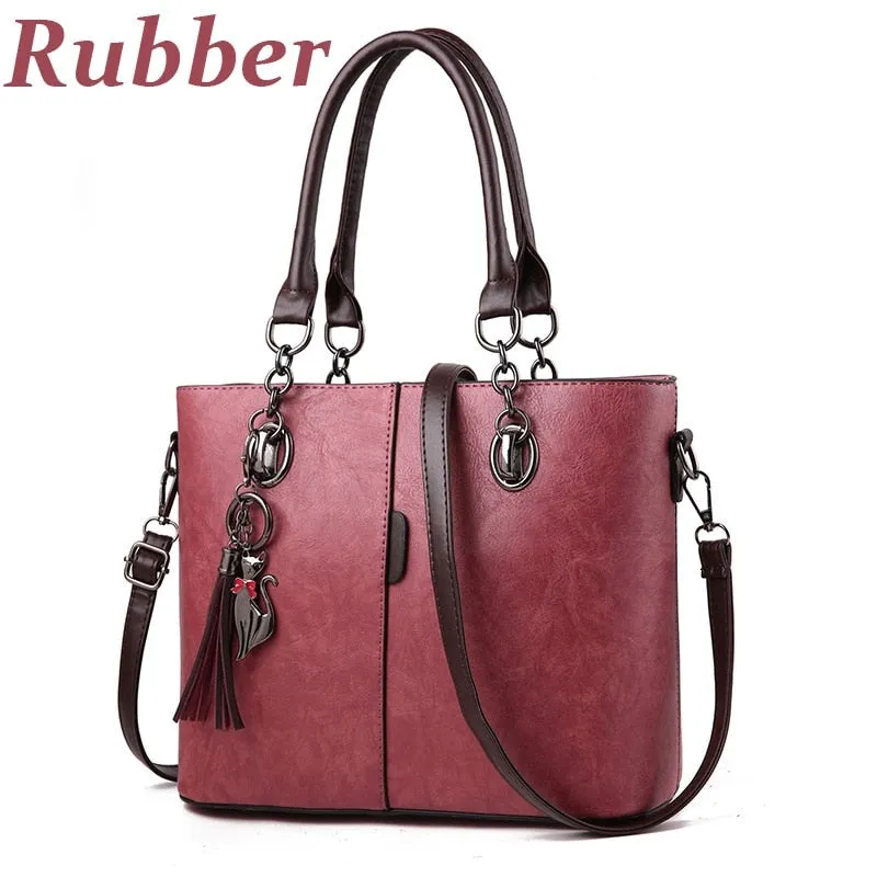 Womens Luxury Crossbody Solid Shoulder Bag