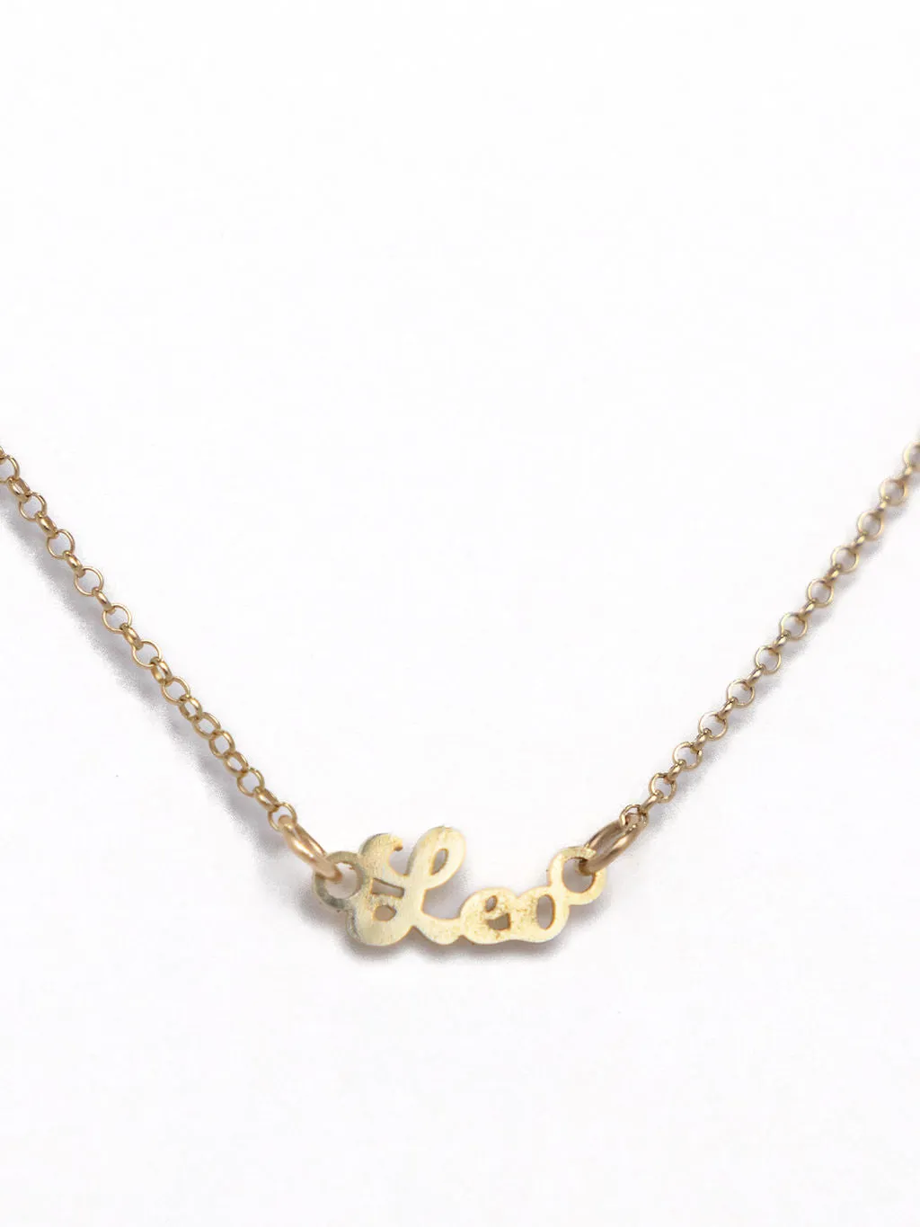 Zodiac Nameplate Necklace